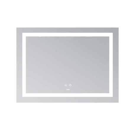 Дзеркало Lidz Kubis (KU1) 900х700 з LED-підсвічуванням Touch, з антизапотіванням, з регулюванням яскравості