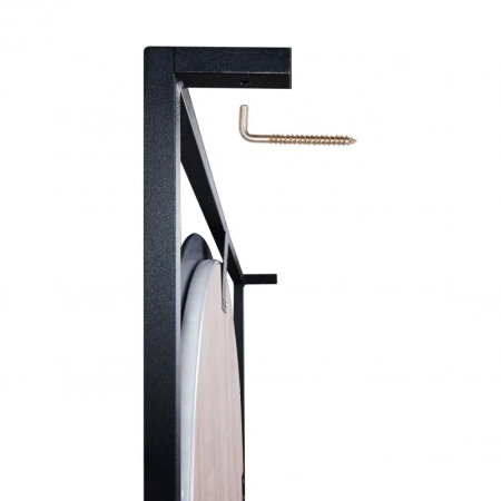 Дзеркало Qtap Taurus 700х850х140 Black/Whitish oak з LED-підсвічуванням