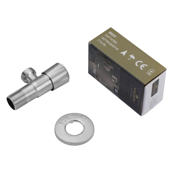 Кран приладовий Kroner KRP Edelstahl Klassisch - ESG101 1/2"х1/2" ЗЗ