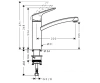 Фото Кухонний змішувач HANSGROHE MYCUBE M