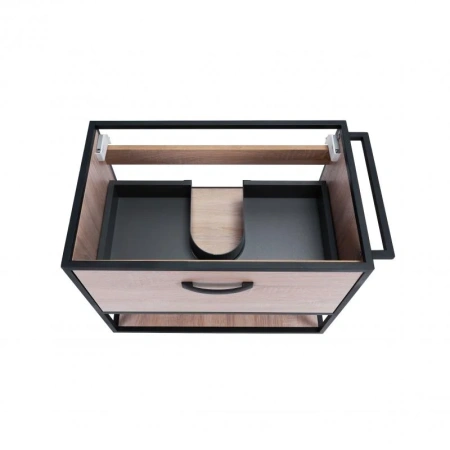 Комплект Qtap Taurus 700х580х437 Whitish oak тумба підвісна + раковина врізна