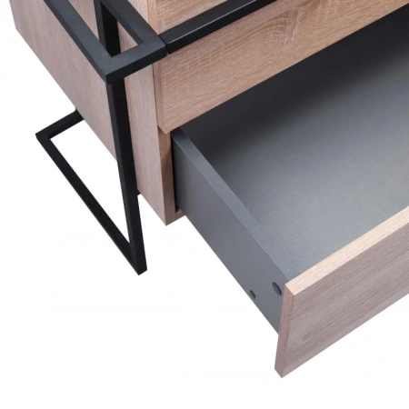 Тумба для підлоги Qtap Taurus 700х616х437 Whitish oak зі стільницею