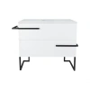 Тумба підлогова Qtap Taurus 800х616х437 White/Whitish oak зі стільницею
