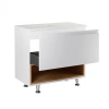 Тумба для підлоги Qtap Robin 700х616х437 White/Whitish oak зі стільницею