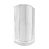 Набір Qtap душова кабіна Presto Pear 1970x800x800 мм + піддон Robin 80x80x12 см з сифоном