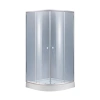 Душова кабіна Lidz Latwa SC90x90.SAT.LOW.GR, скло тоноване 4 мм + душовий піддон Lidz ST90x90x14