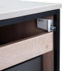 Комплект Qtap Taurus 700х580х437 Whitish oak тумба підвісна + раковина врізна